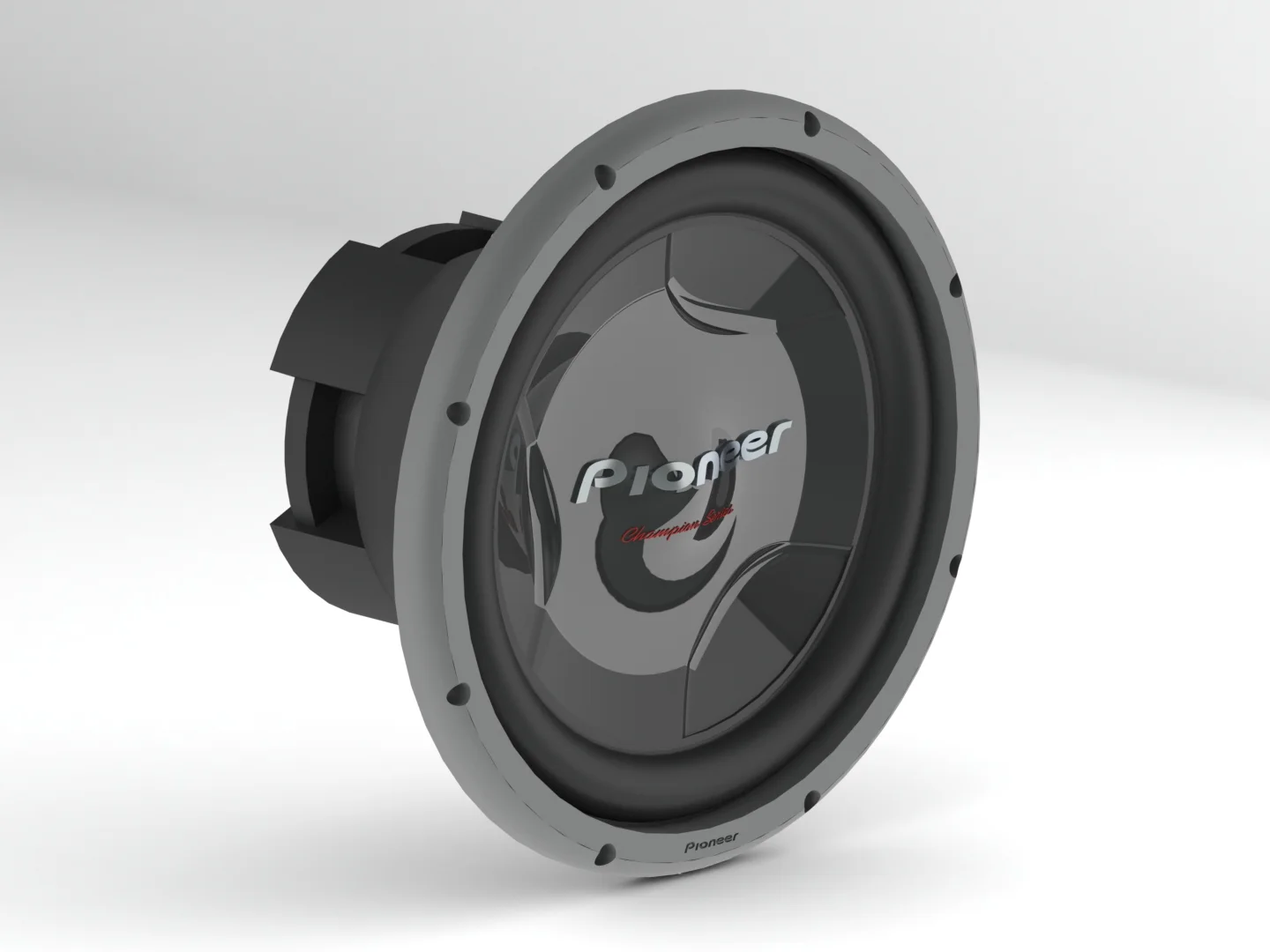 Bocina Pioneer Champion Series modelada en 3D